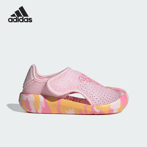 Adidas/阿迪达斯正品新款小童透气魔术贴休闲包头凉鞋ID3422