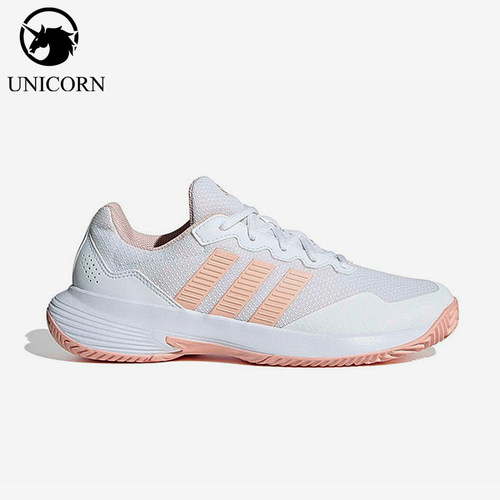 Adidas/阿迪达斯正品新款女白粉色网球场经典休闲网球鞋KI0785