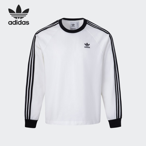 Adidas/阿迪达斯官方正品三叶草男士简约运动户外休闲长袖KE5825