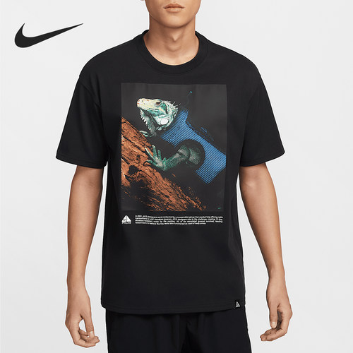 Nike/耐克正品2025新款男士印花休闲圆领短袖T恤HJ0890-010