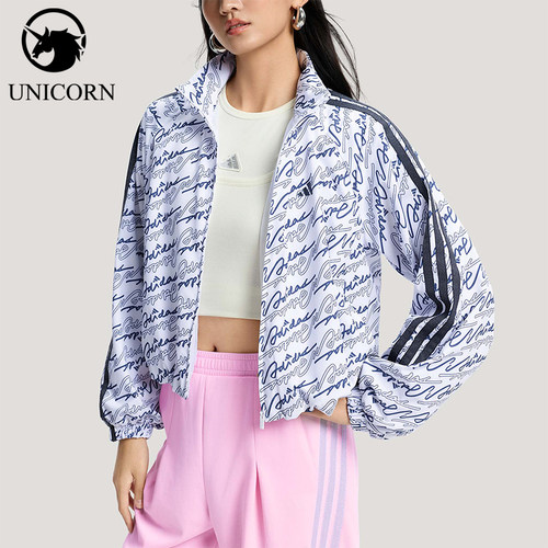 Adidas/阿迪达斯正品DCE AOP JKT女士潮流梭织时尚夹克外套KS0274
