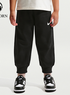 Nike/耐克正品2025冬季款婴童日常束脚印花运动长裤IU5441-010
