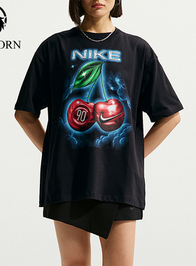 Nike/耐克正品Sportswear女士宽松潮流图案休闲短袖T恤IR7837-010