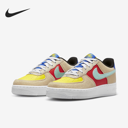 Nike/耐克正品AIR FORCE 1 GS女子大童运动板鞋FN7818-100