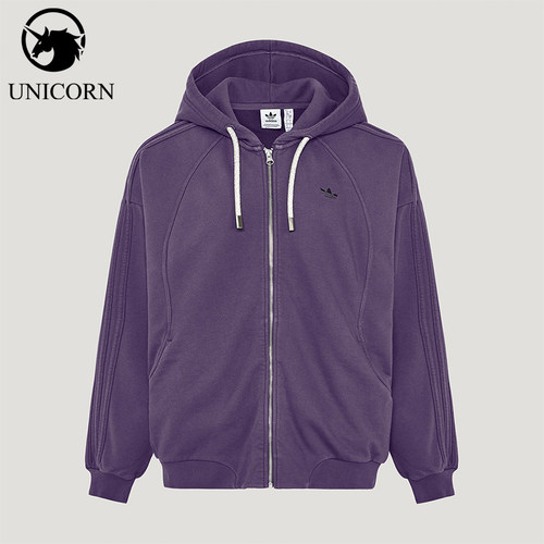 Adidas/阿迪达斯官方正品三叶草女士连帽经典时尚夹克外套KT6378