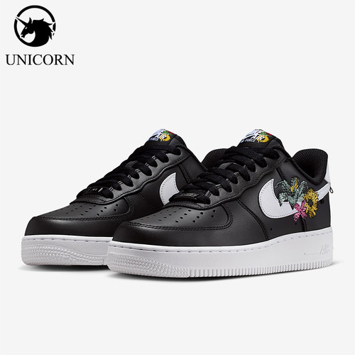 Nike/耐克正品Air Force 1 07女士刺绣花卉运动鞋IB6644-001