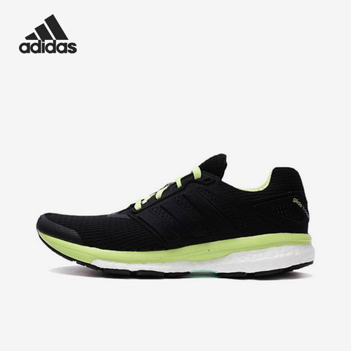 Adidas/阿迪达斯正品Supernova织物黑绿女黑绿色跑步鞋B33602