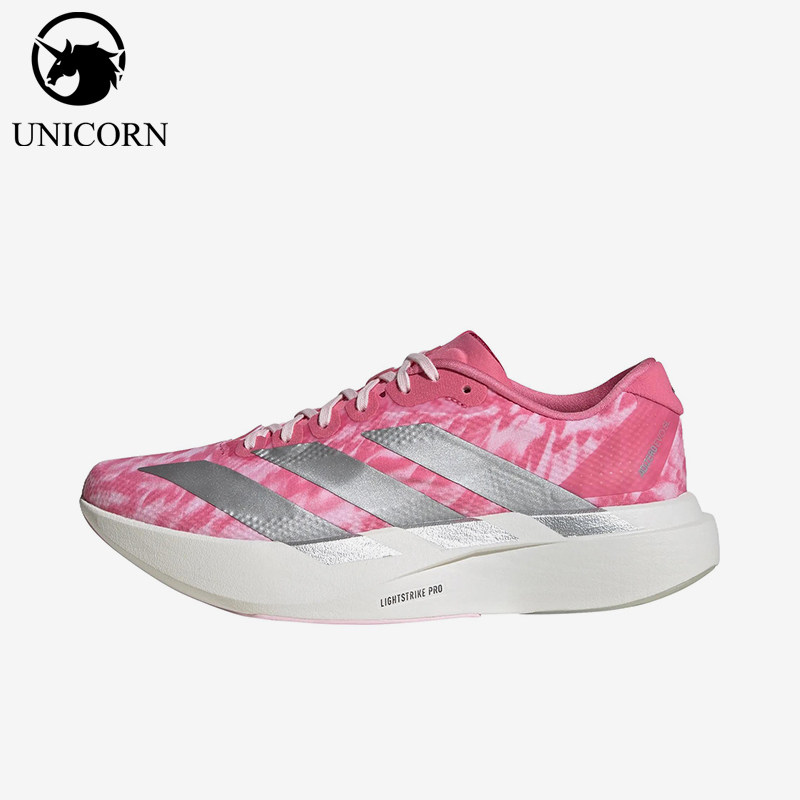 Adidas/阿迪达斯正品AdizeroEvoSL新款女经典粉银色跑步鞋KI6932