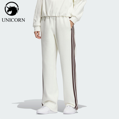Adidas/阿迪达斯正品2025秋季款女士日常针织直筒运动长裤KC0086