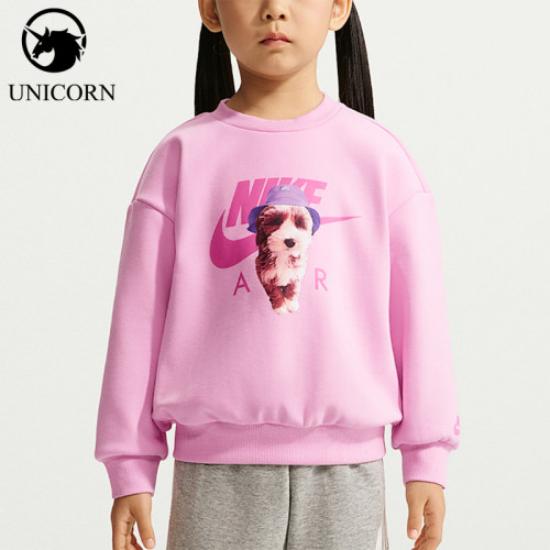 Nike/耐克正品Sun Pup婴童印花圆领长袖加绒卫衣JF0248-621