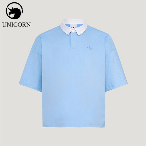 Adidas/阿迪达斯官方正品三叶草男士宽松休闲时尚POLO衫KG6335