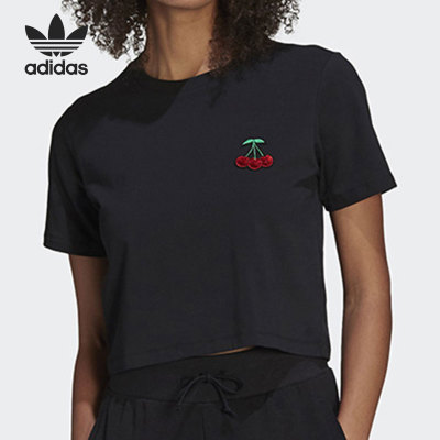 Adidas/阿迪达斯官方正品 CROPPED TEE 三叶草女子运动T恤 GN3116