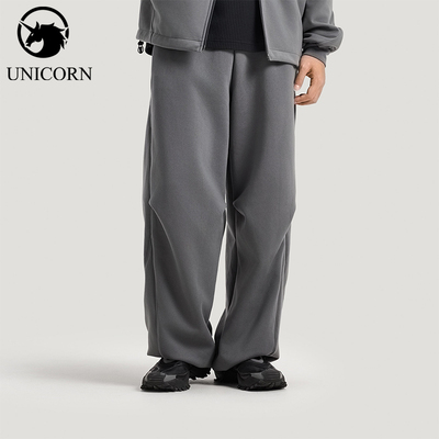 Adidas/阿迪达斯官方正品2026男士针织运动简约宽松长裤KG0748