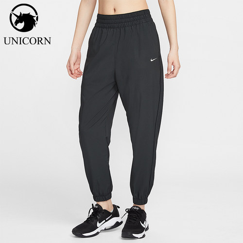 Nike/耐克正品One Dri-FIT 女士运动高腰轻盈梭织长裤HJ1051-013