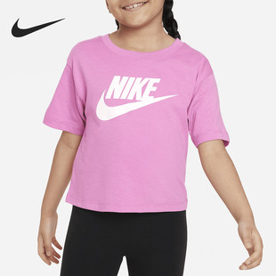 圆领大勾T恤FV3477 Nike 656 经典 夏季 耐克正品 Club小童新款