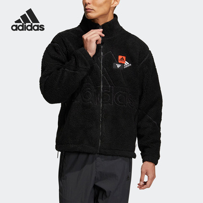 Adidas/阿迪达斯正品冬季新款男子仿羊羔绒保暖外套HN8953