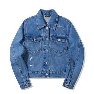 女子时尚 新款 百搭休闲宽松牛仔外套AJDT534 李宁正品 Lining