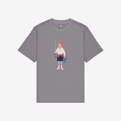 New Balance/NB正品2025新款男女同款经典复古短袖T恤NEE28073-GR