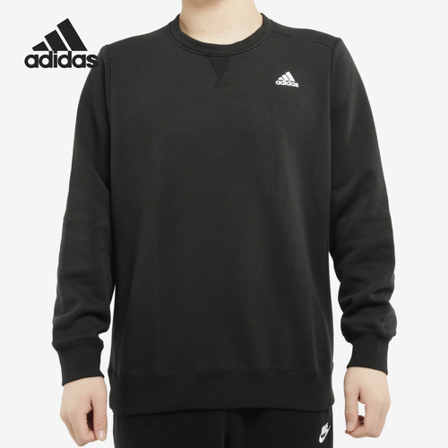 Adidas/阿迪达斯正品男子加绒针织圆领运动套头衫卫衣 AY5504