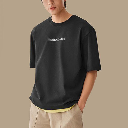 Skechers/斯凯奇正品夏季款男女同款运动日常针织短袖T恤L225U120