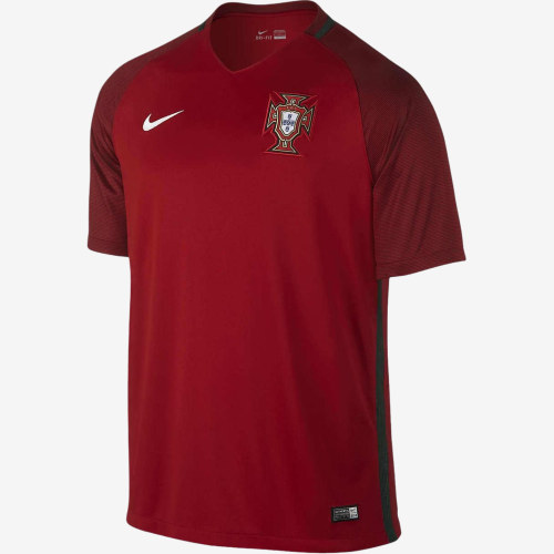 Nike耐克正品2016赛季葡萄牙队主场男款足球短袖T恤724620-687