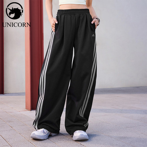 Adidas/阿迪达斯正品2026春季款女士耐穿宽松运动休闲长裤KR7594