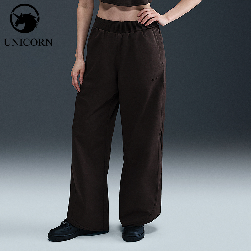 Nike/耐克正品2025秋季款女士日常运动中腰宽松长裤HM9055-220