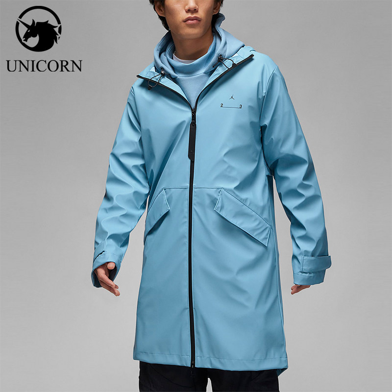 Nike/耐克正品JORDAN新款男蓝色防风纯色经典夹克外套DV7692-427