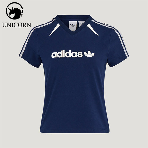 Adidas/阿迪达斯官方正品三叶草BLKTWT-SHIRT新款女短袖T恤KU4762