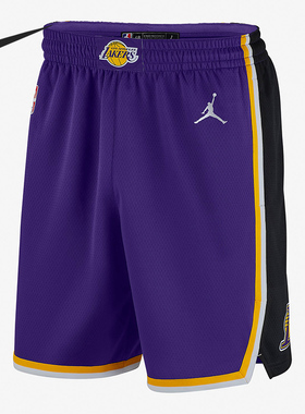 Nike/耐克正品赛季洛杉矶湖人队 JORDAN NBA 男子运动短裤 CV9564