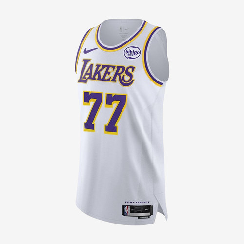 Nike耐克正品NBA洛杉矶湖人男女球员版圆领无袖篮球服DM5911-103