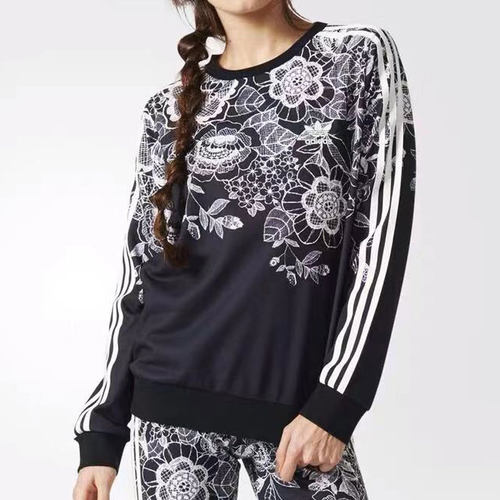 Adidas/阿迪达斯正品三叶草新款女子休闲卫衣套头衫BJ8401