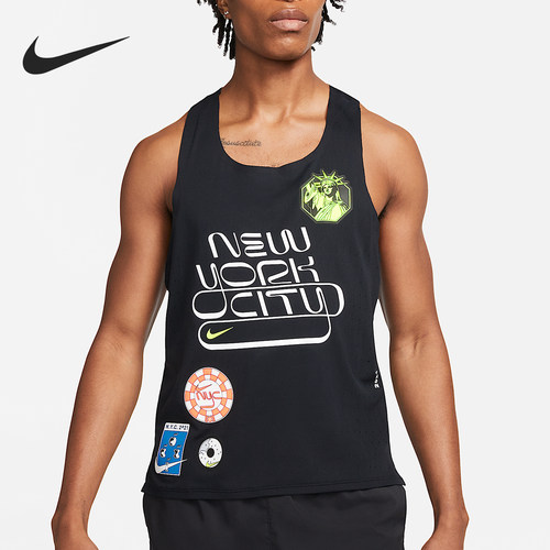 Nike耐克正品AeroSwift男吸湿排汗印花无袖运动背心DN7461-010