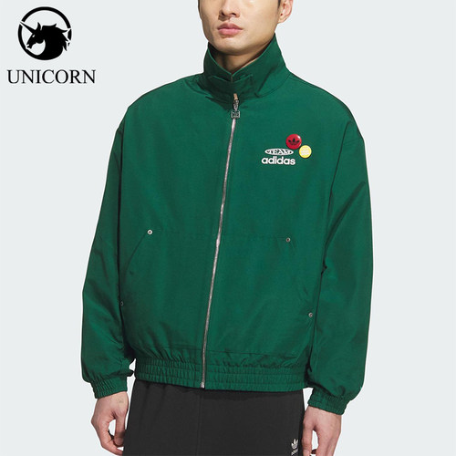 Adidas/阿迪达斯正品三叶草男士休闲宽松梭织翻领运动外套KC0136