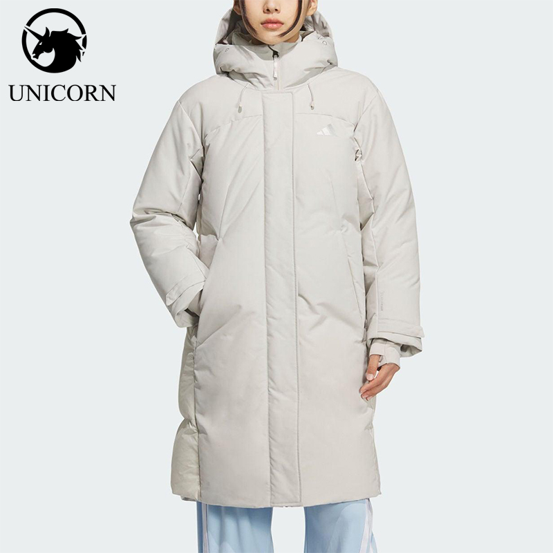 Adidas/阿迪达斯正品W TH HA L D J女士连帽长款保暖羽绒服KC2511