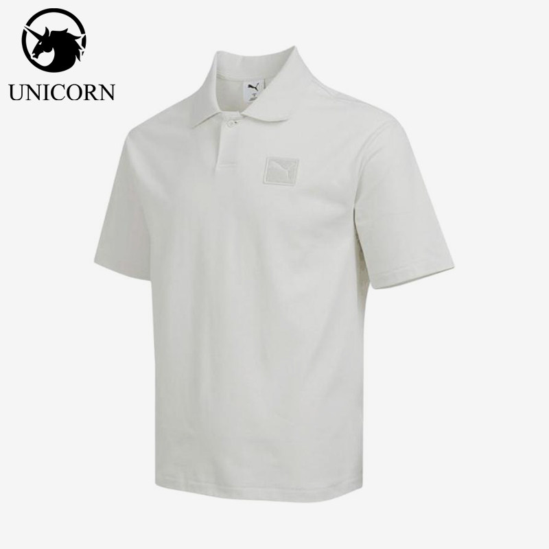 Puma/彪马正品ESSBadge短袖翻领经典男白色徽章POLO衫634869-05