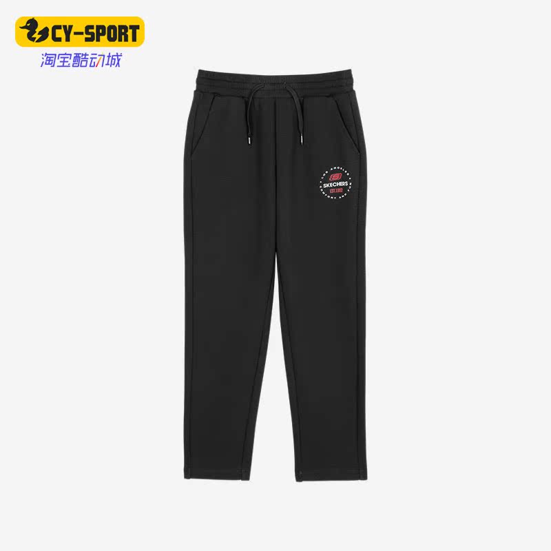 Skechers/斯凯奇正品春季新款儿童运动透气针织休闲长裤 L121B075