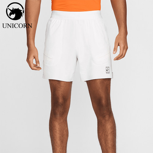 Nike/耐克正品2025男士训练印花透气运动耐穿网球短裤FZ6913-100
