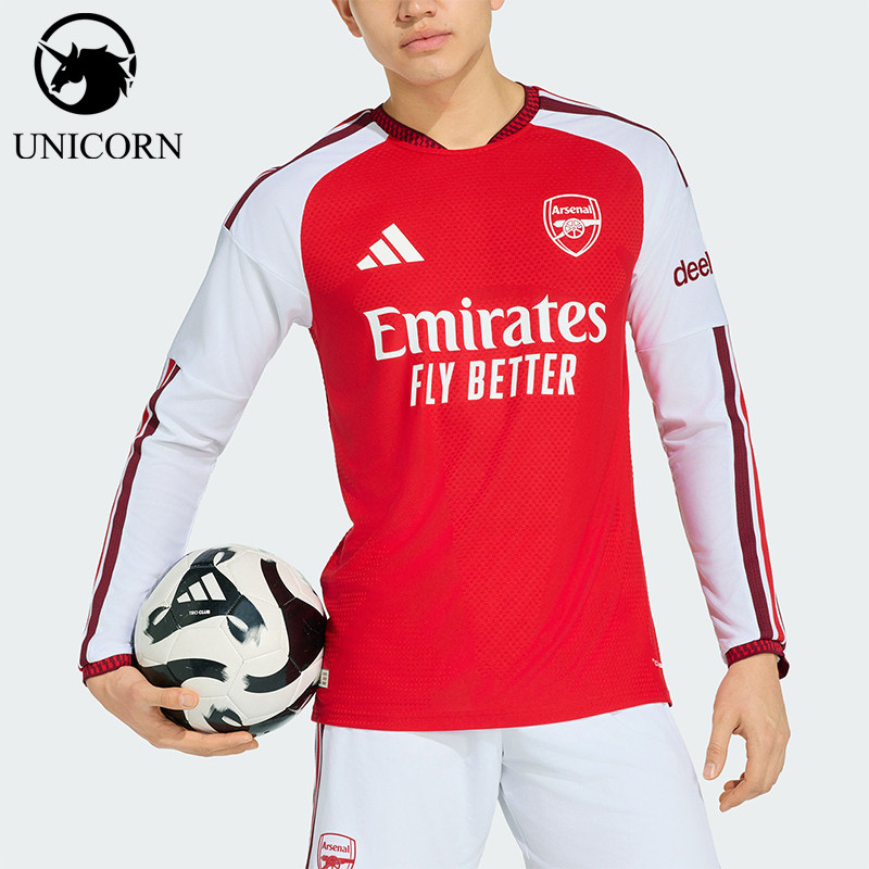 Adidas/阿迪达斯正品男士经典日常足球训练时尚运动长袖T恤KB9967