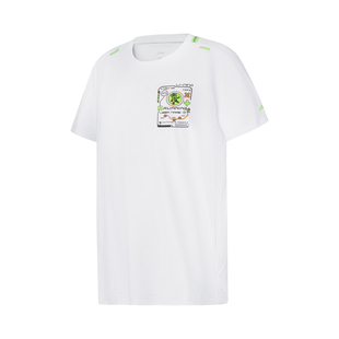 T恤YTST031 男大童跑步系列冰感舒适透气运动短袖 Lining 李宁正品