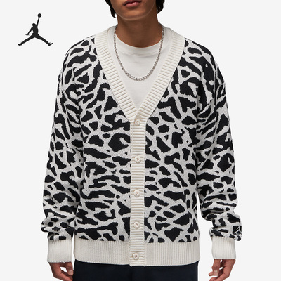 Nike/耐克正品Air Jordan男子刺绣时尚开衫毛衣DV7574-030