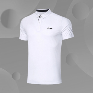 APLQ043 T恤POLO衫 李宁男子新款 训练系列帅气凉爽翻领运动短袖