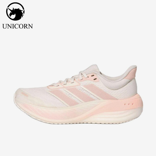 Adidas/阿迪达斯正品SUPERBOUNCE新款女经典粉米白色跑步鞋KK2374