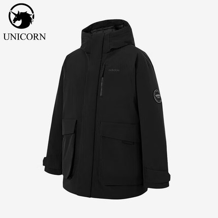Adidas/阿迪达斯正品2026男士户外防风保暖经典休闲羽绒服KB5662