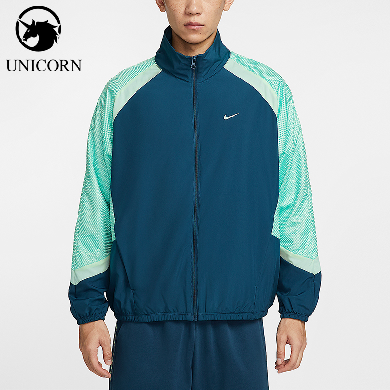 Nike/耐克正品Icon男士运动梭织薄绒复古宽松夹克外套HV3364-415