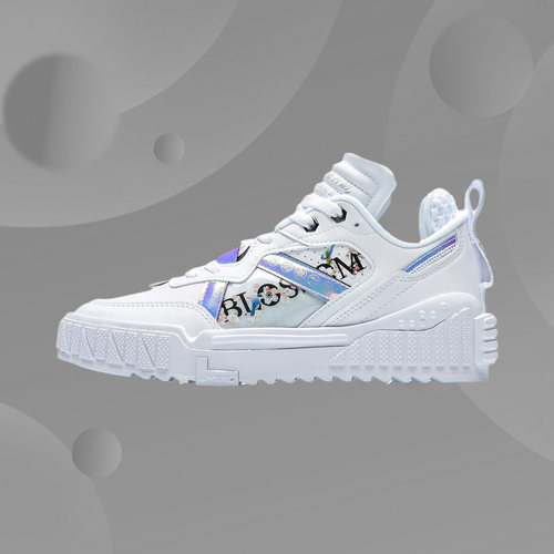 李宁运动时尚鞋新品樱花限定版女子反光经典休闲鞋AGCR346