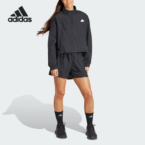 Adidas/阿迪达斯正品新款女士运动休闲长袖短裤套装IN1839