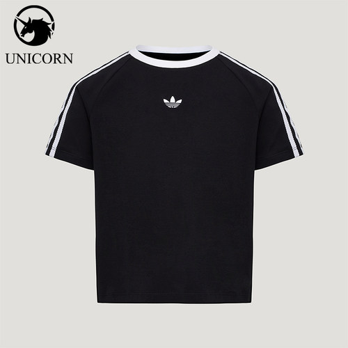 Adidas/阿迪达斯正品三叶草LACET-SHIRT新款经典短袖T恤KU3111