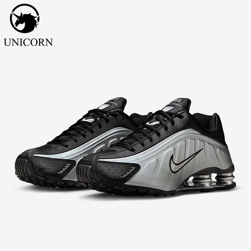 Nike/耐克正品Shox R4男士低帮气柱缓震拼接耐磨运动鞋HQ1988-007