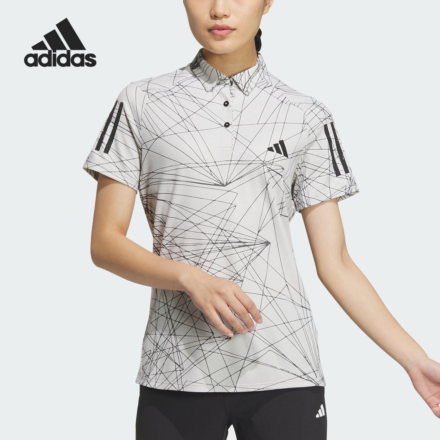 Adidas/阿迪达斯正品2026春季款女士日常套头透气POLO衫IN6572